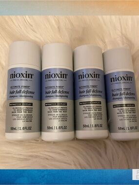 Nioxin Ultimate Power Hair Fall Defense Shampoo - New x4 Travel Size